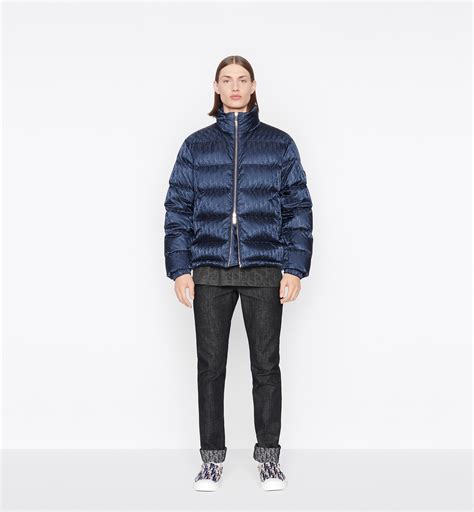 blue dior jacket men's|Dior oblique down jacket stockx.